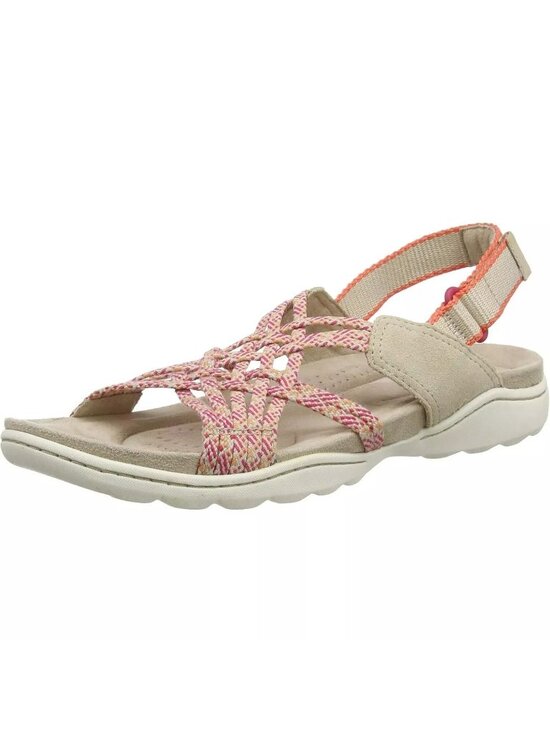 Clarks Womens Shoes - Clarks Womens Amanda Ease Slingback Fisherman Sandal Beige Size US 11M